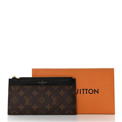 Louis Vuitton Monogram Slim Purse Black 7 of 7