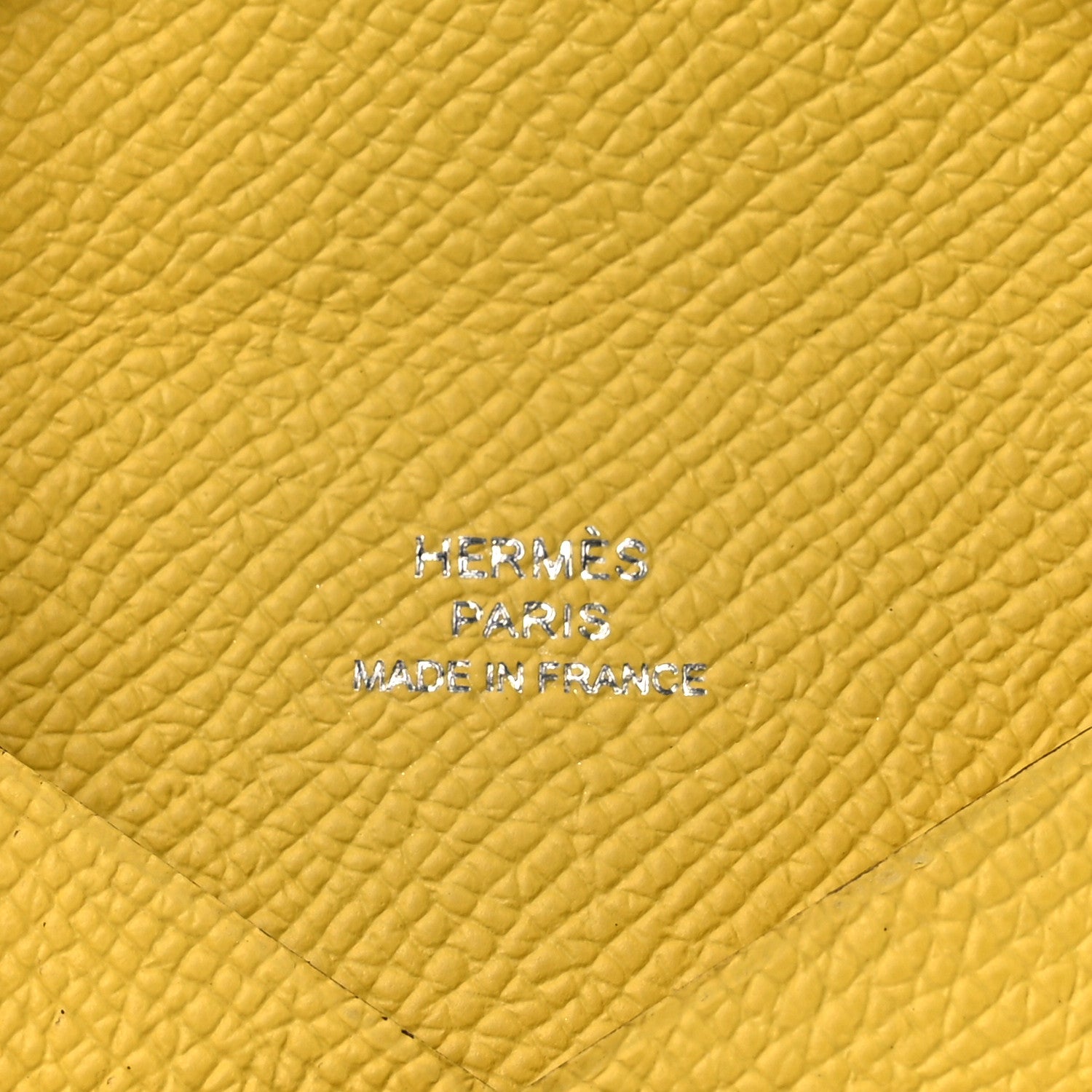 Hermes Epsom Calvi Card Case Sun 7 of 9