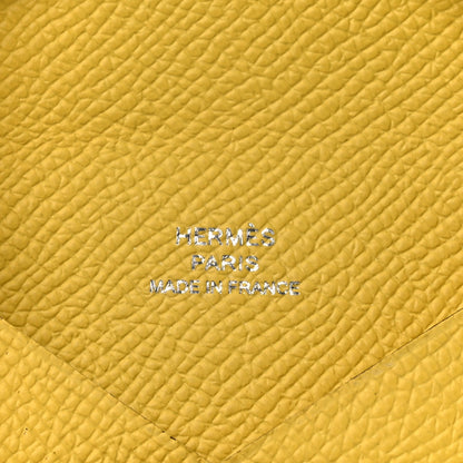 Hermes Epsom Calvi Card Case Sun 7 of 9