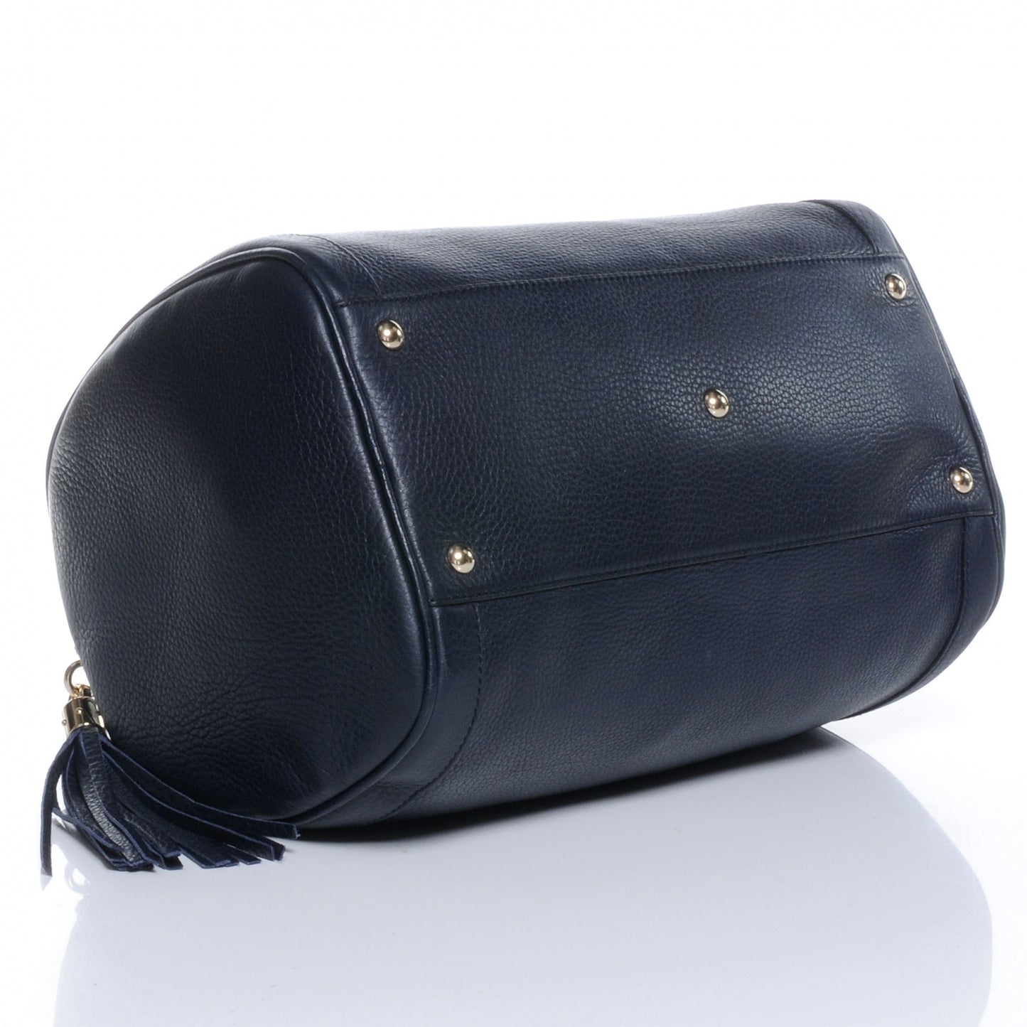 Pebbled Calfskin Medium Soho Boston Blue