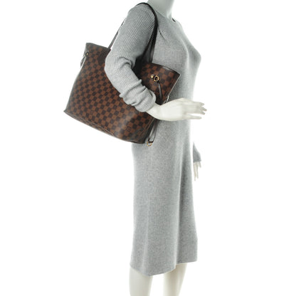 Louis Vuitton Damier Ebene Neo Neverfull MM Rose Ballerine 2 of 9
