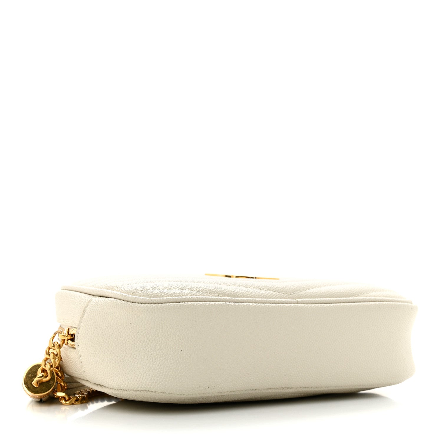 Saint Laurent Grain De Poudre Matelasse Monogram Mini Lou Camera Bag Crema Soft 4 of 11