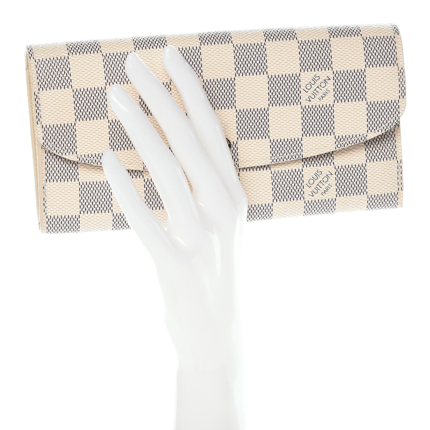 Louis Vuitton Damier Azur Emilie Wallet 2 of 7
