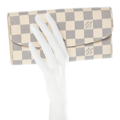 Louis Vuitton Damier Azur Emilie Wallet 2 of 7