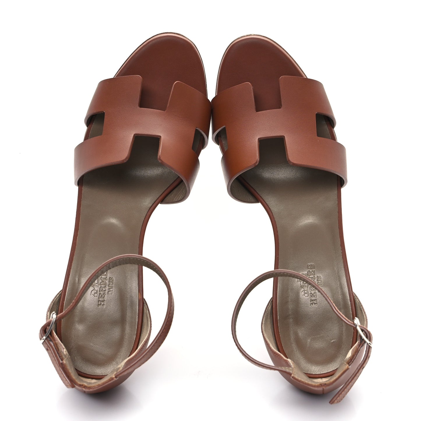 Calfskin Legend Wedge Sandals 39 Gold
