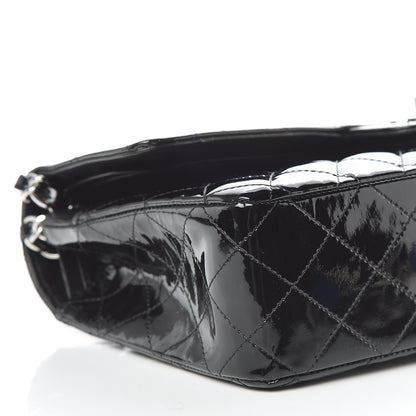 Chanel Patent Quilted Medium Double Flap Black 7 of 19