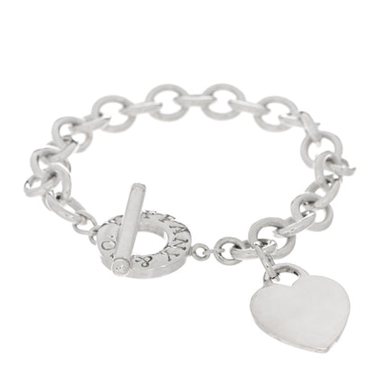 Tiffany Sterling Silver Heart Tag Toggle Bracelet 1 of 3