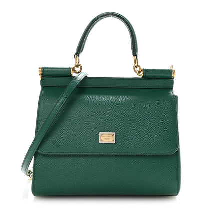 Dolce & Gabbana Dauphine Small Miss Sicily Satchel Green 1 of 9