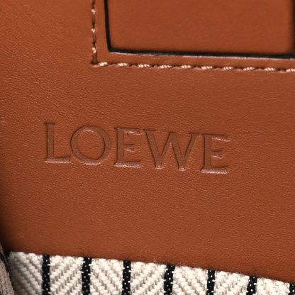 Loewe Canvas Calfskin Small Cushion Tote Black Tan 6 of 10