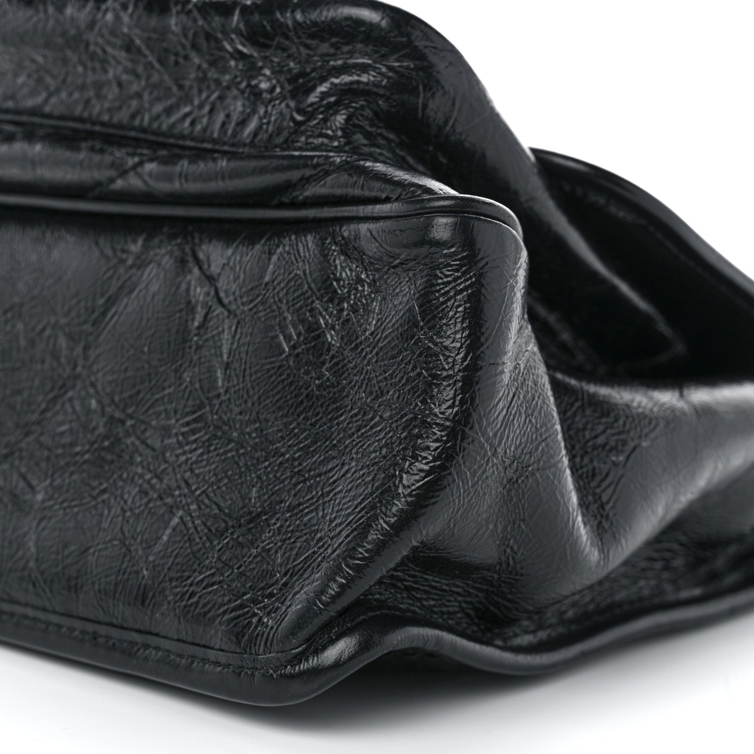 Saint Laurent Crinkled Calfskin Matelasse Monogram Medium Niki Chain Satchel Black 10 of 10