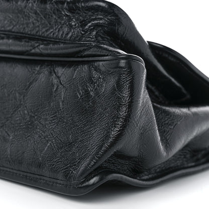 Saint Laurent Crinkled Calfskin Matelasse Monogram Medium Niki Chain Satchel Black 10 of 10
