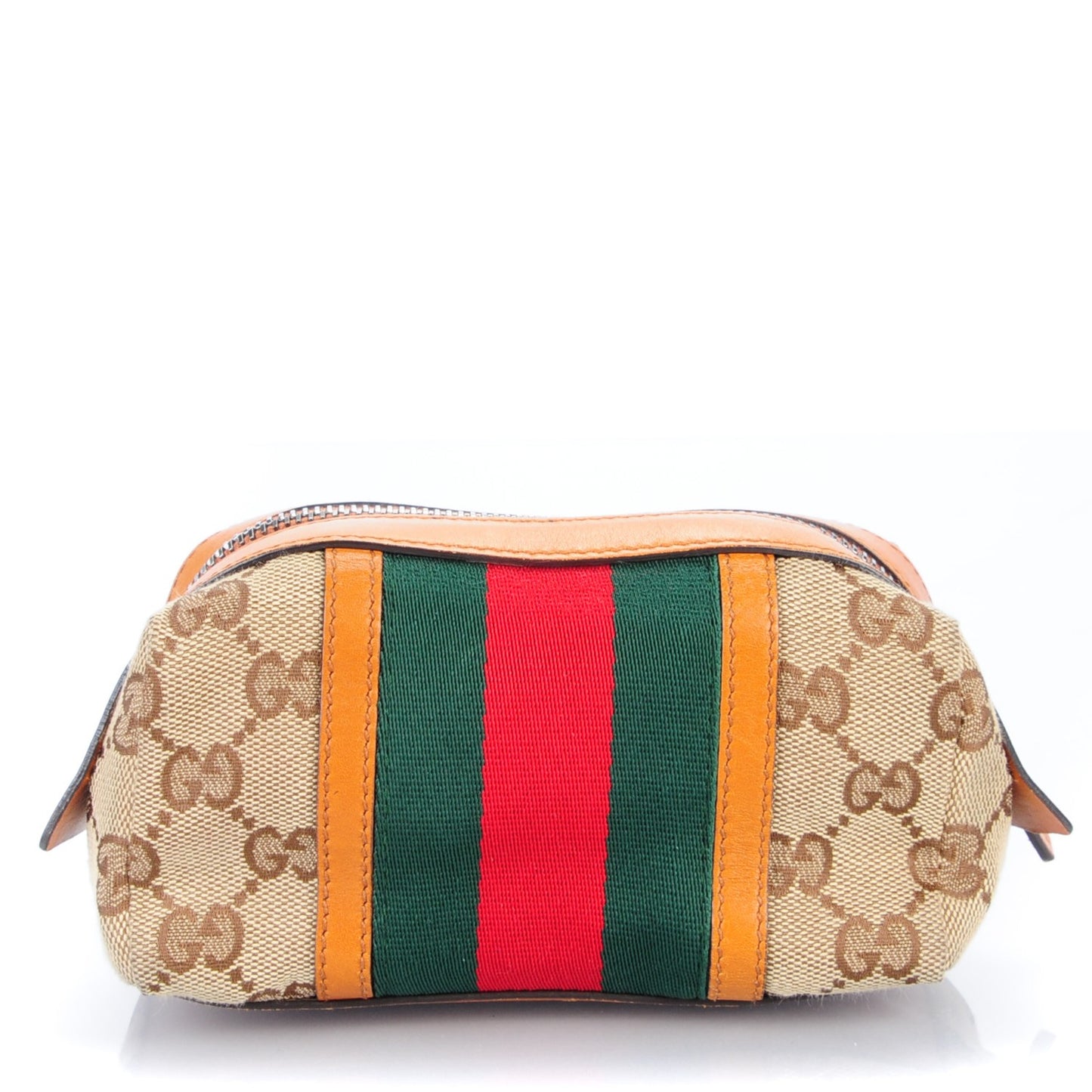 Monogram Web Small Cosmetic Case Orange