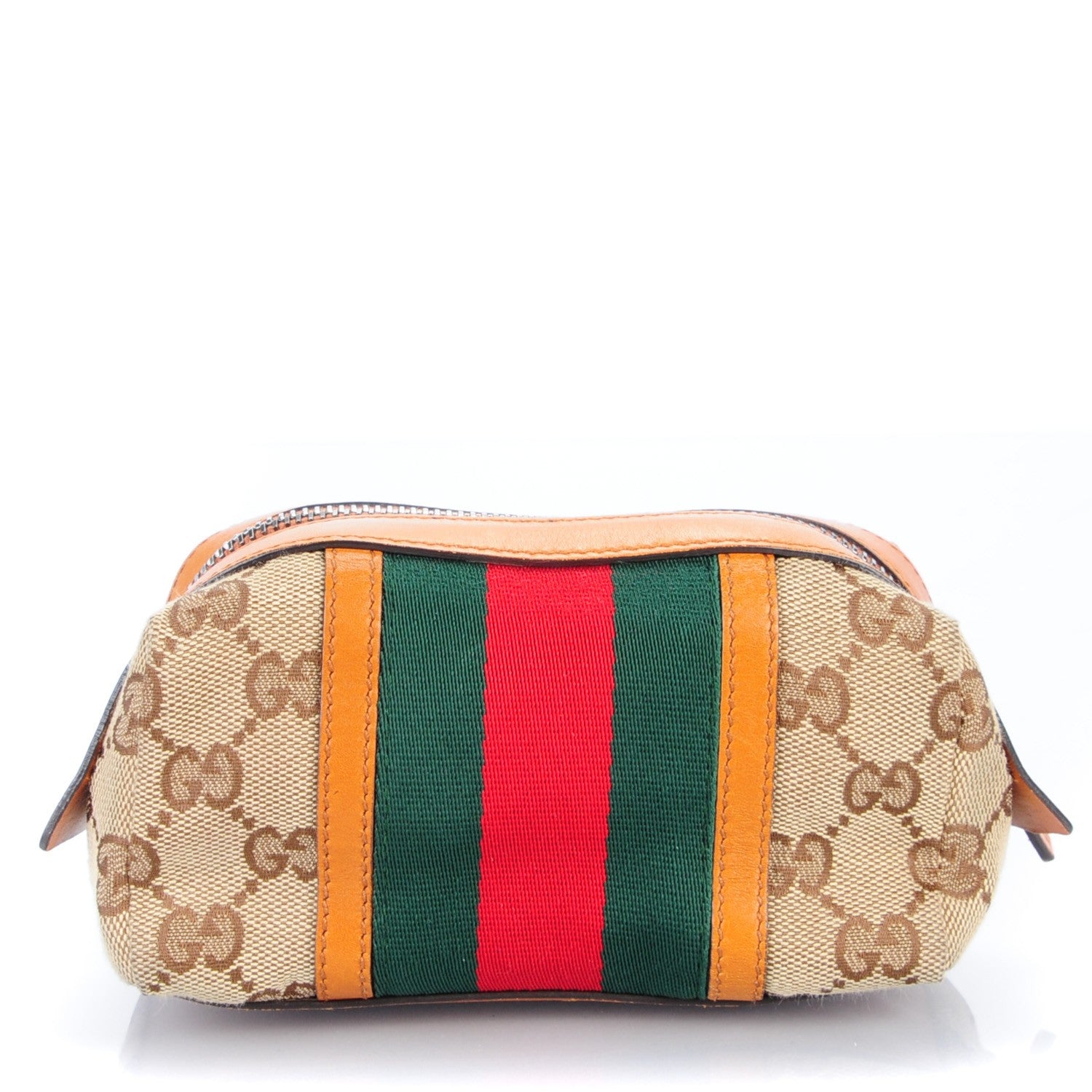 Gucci Monogram Web Small Cosmetic Case Orange 1 of 7