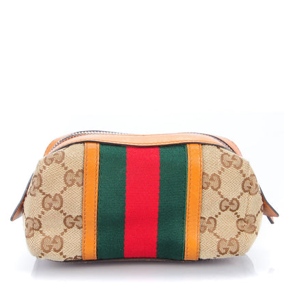 Gucci Monogram Web Small Cosmetic Case Orange 1 of 7
