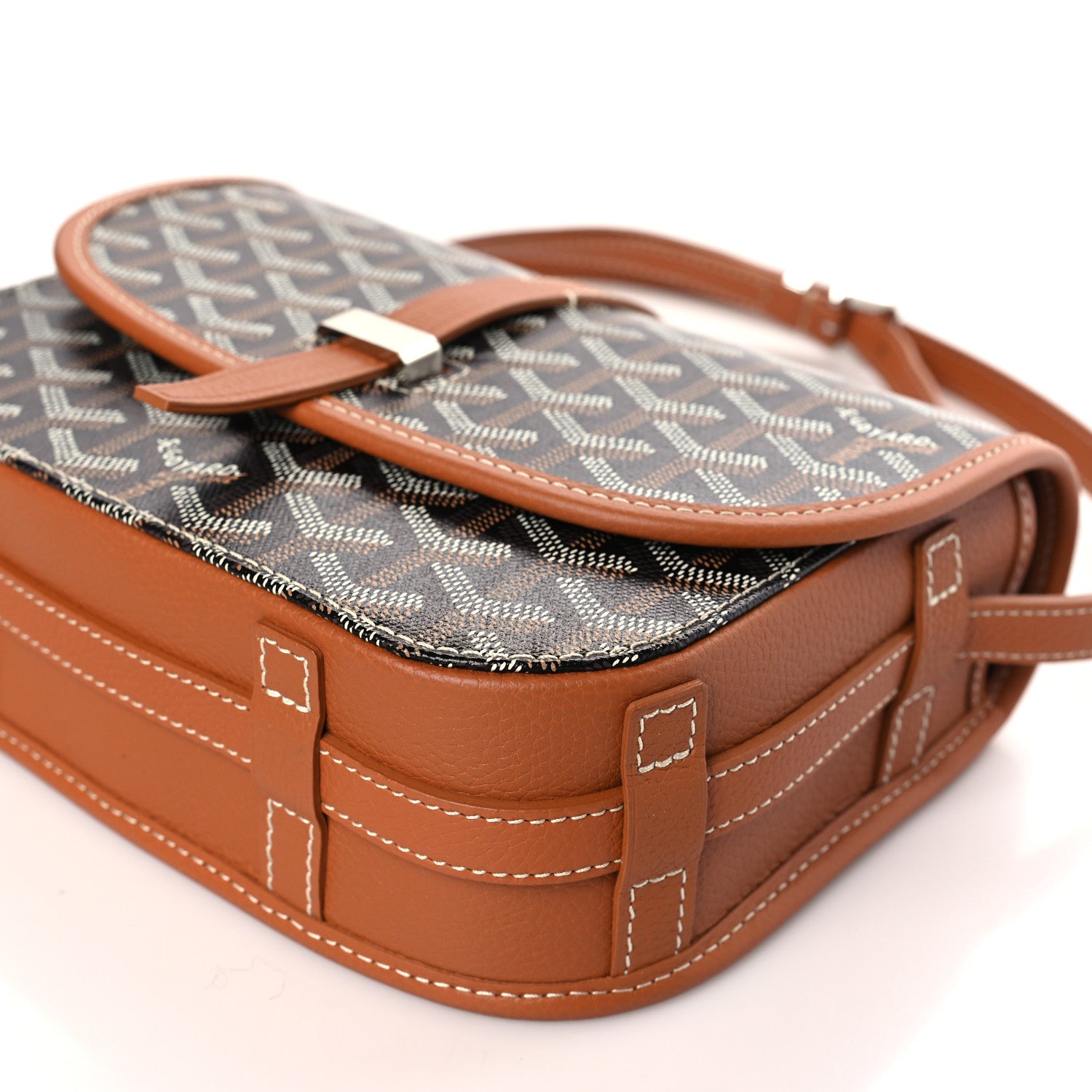 Goyard Goyardine Belvedere II PM Messenger Bag Black Gold 8 of 8