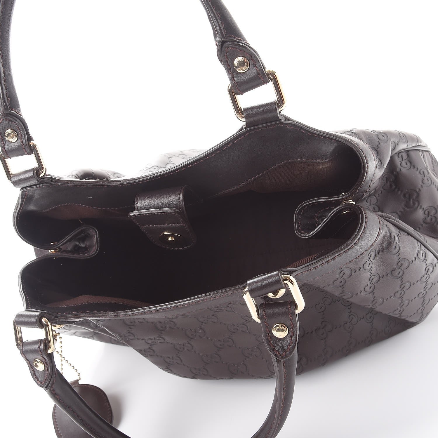 Gucci Guccissima Medium Sukey Tote Chocolate 5 of 9