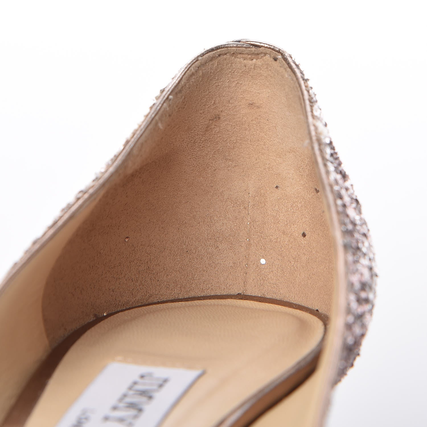Jimmy Choo Glitter Pointy Toe Romy 85 Pumps 36.5 Pink 12 of 15