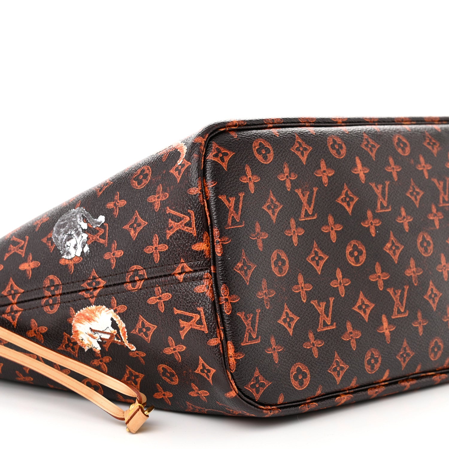 Louis Vuitton Catogram Neverfull MM Marron 10 of 11