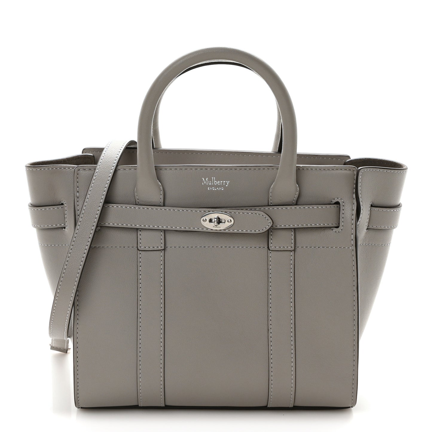 Micro Classic Grain Small Zipped Bayswater Grey