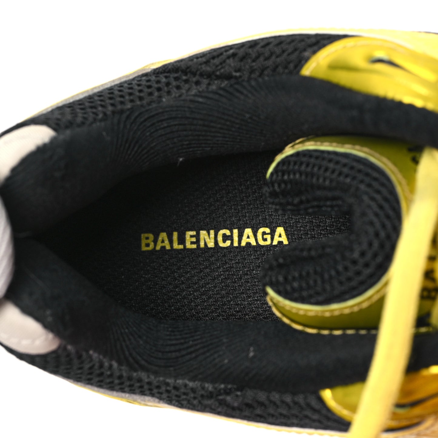 Mesh Rubber Mens X-Pander Sneakers 41 Yellow Grey Black