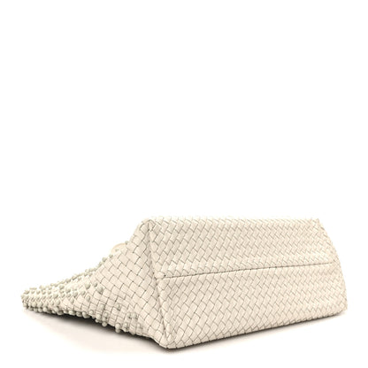 Bottega Veneta Nappa Intrecciato Beaded Medium Cabat Cream 5 of 10