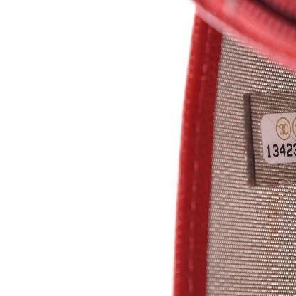 Chanel Caviar Sevruga Wallet on Chain WOC Red 8 of 12