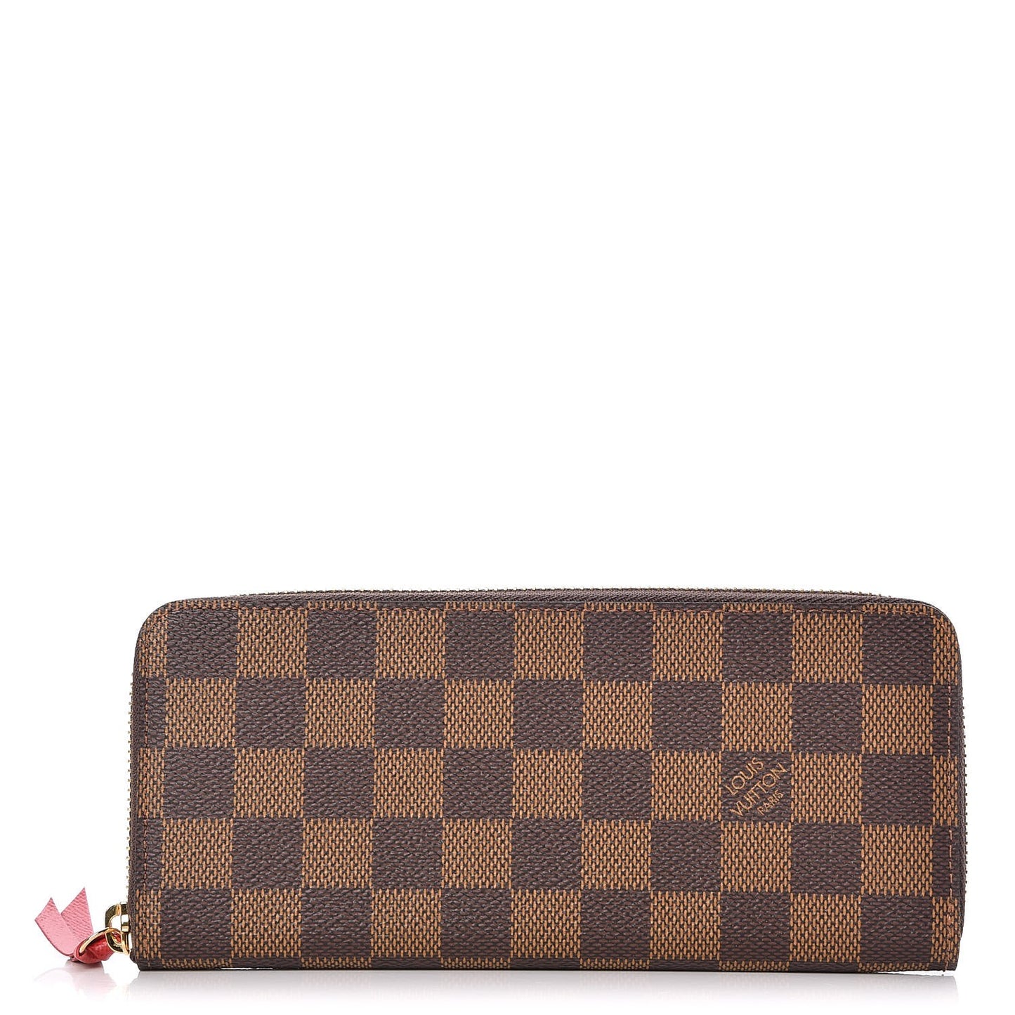 Damier Ebene Clemence Wallet Cherry