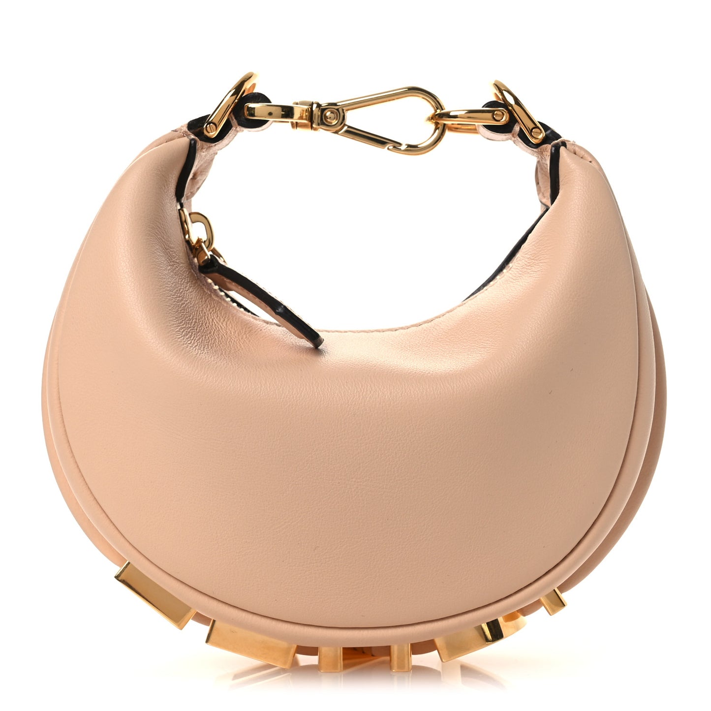 Vitello Grace Matte Nano Fendigraphy Hobo Charm Light Rose