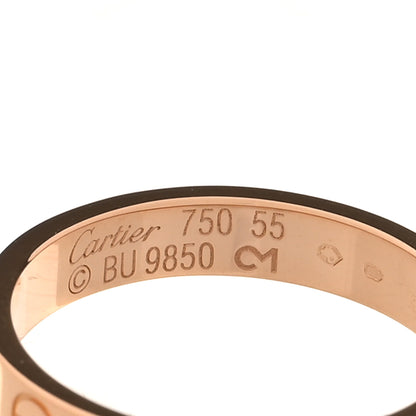 Cartier 18K Pink Gold 3.5mm LOVE Wedding Band Ring 55 7.25 4 of 4