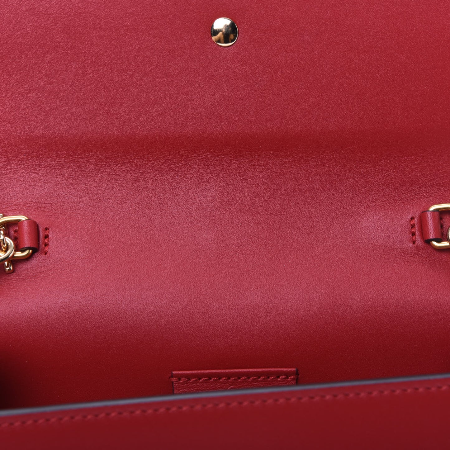 Calfskin Super Mini Sylvie Chain Shoulder Bag Hibiscus Red