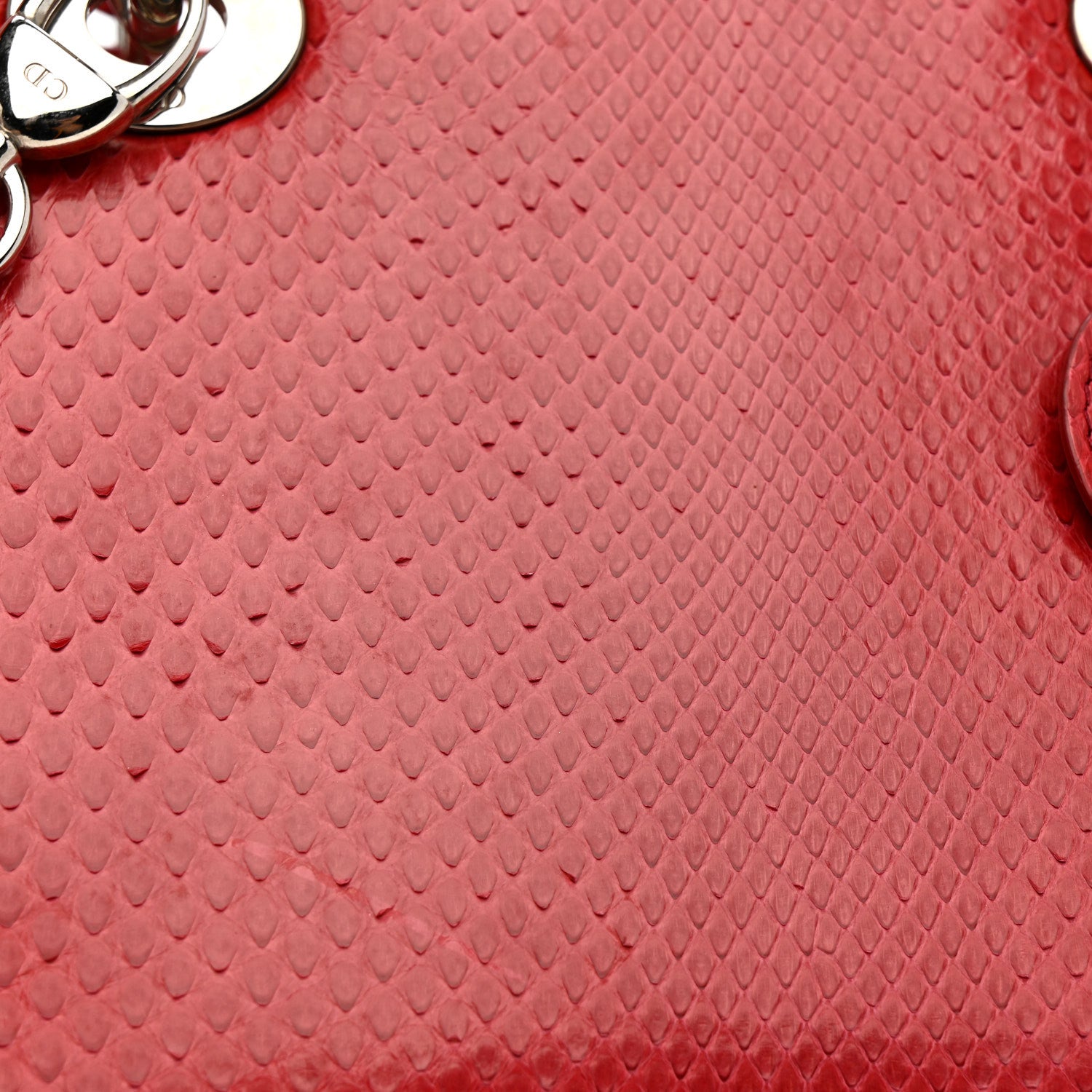 Christian Dior Snakeskin Medium Lady Dior Pink 14 of 15