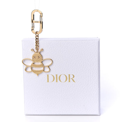 Christian Dior x KAWS Brass Bee Charm Key Ring Gold 4 of 4