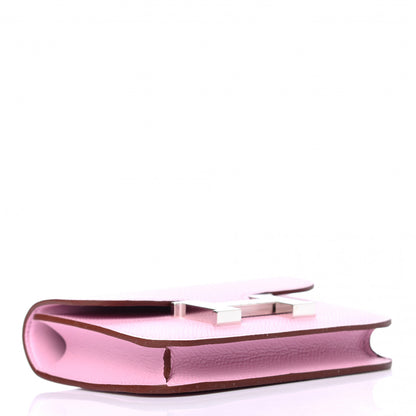 Hermes Epsom Constance Slim Wallet Mauve Sylvestre 5 of 8