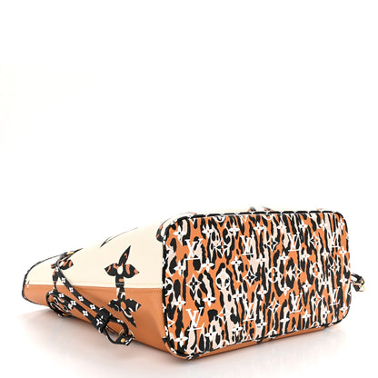 Louis Vuitton Monogram Giant Jungle Neverfull MM Ivory 5 of 11