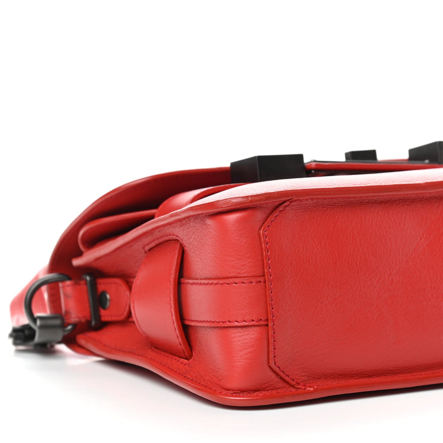 Calfskin Mini PS11 Classic Shoulder Bag Red