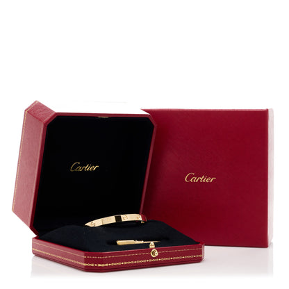 Cartier 18K Yellow Gold LOVE Bracelet 17 7 of 8