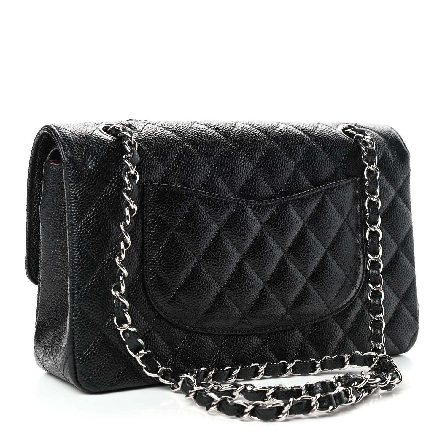 Chanel Caviar Quilted Medium Double Flap Black 2 of 4