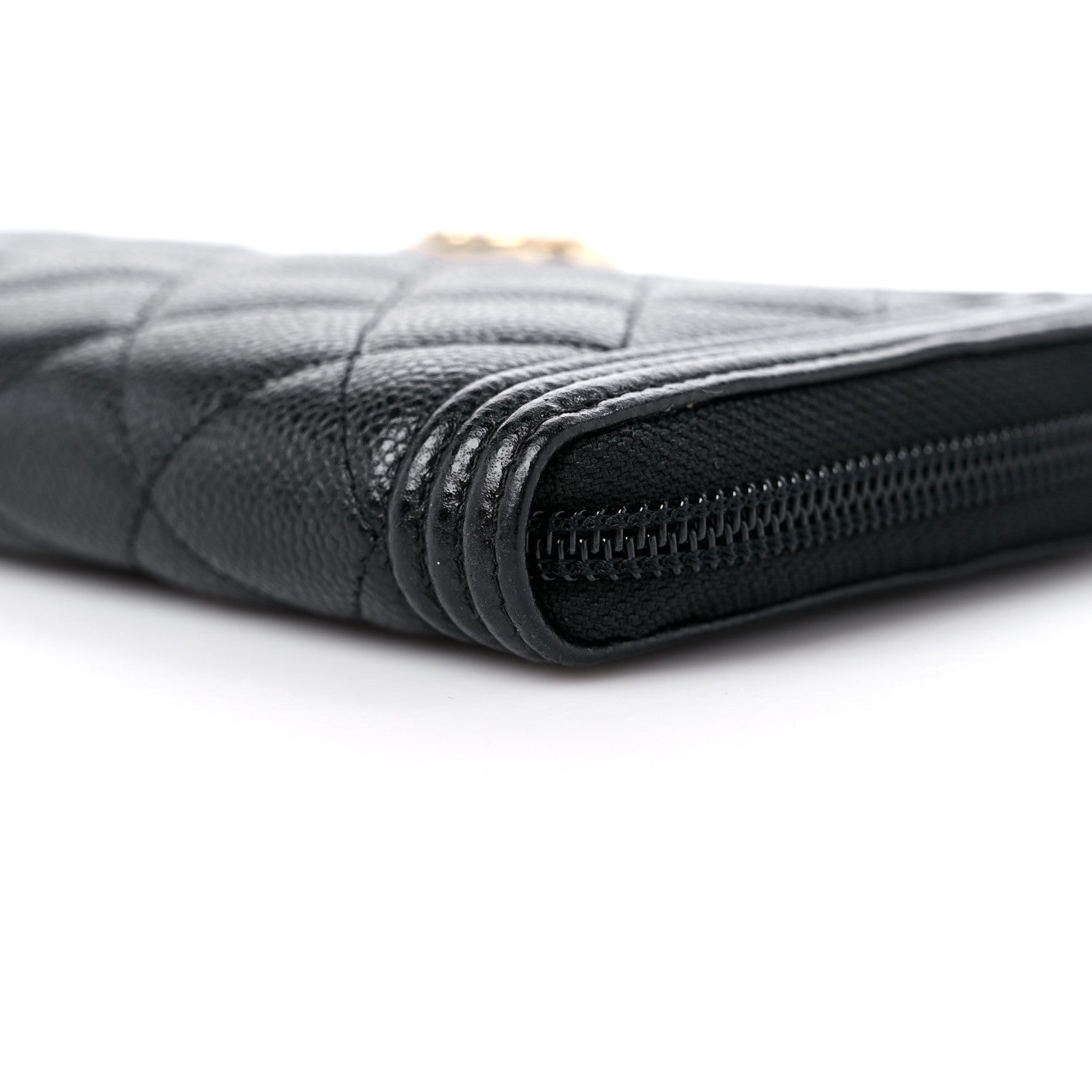 Chanel Caviar Quilted Boy Long Zip Around Wallet Black 10 of 11