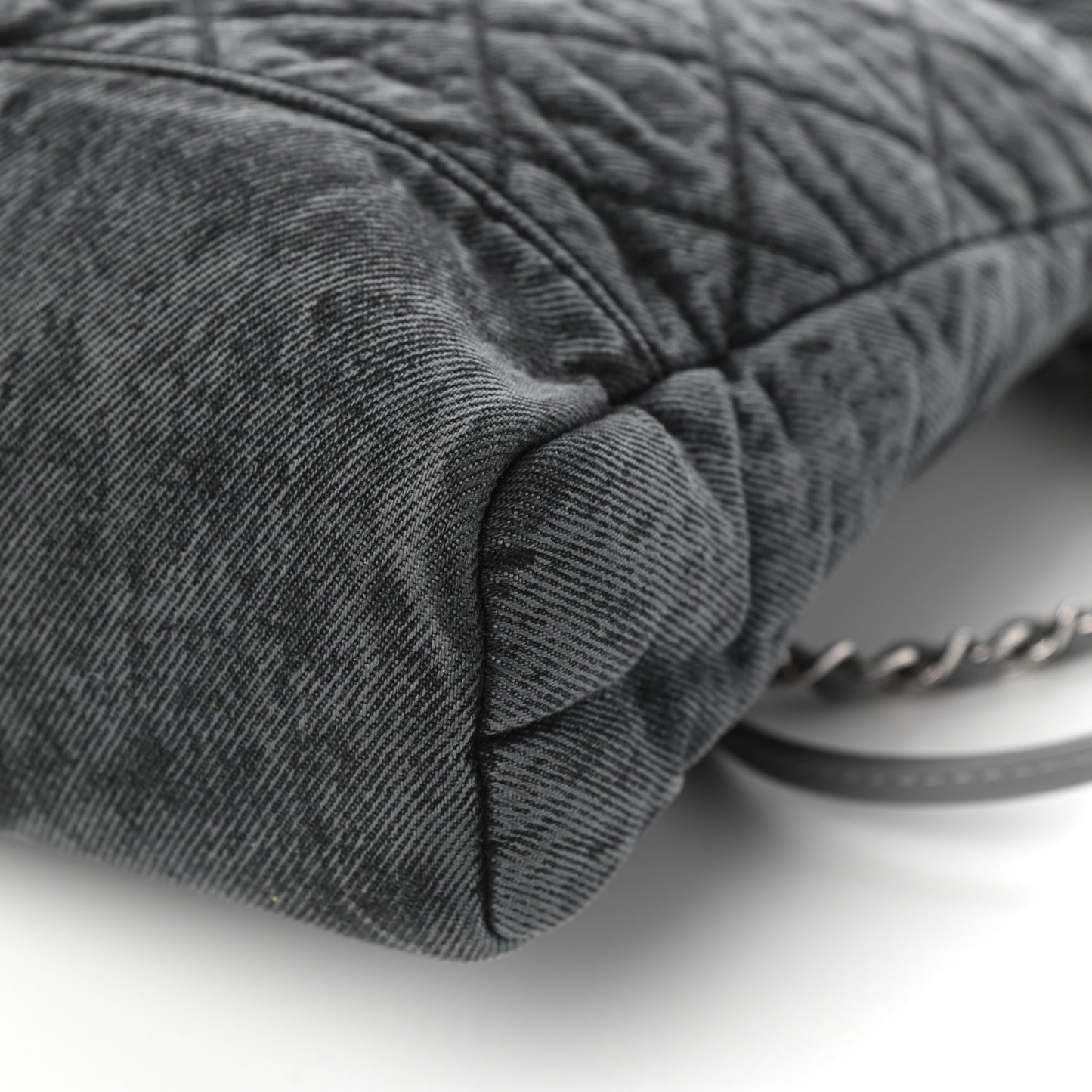 Denim Quilted 31 Denimpression Shopping Bag Grey Black