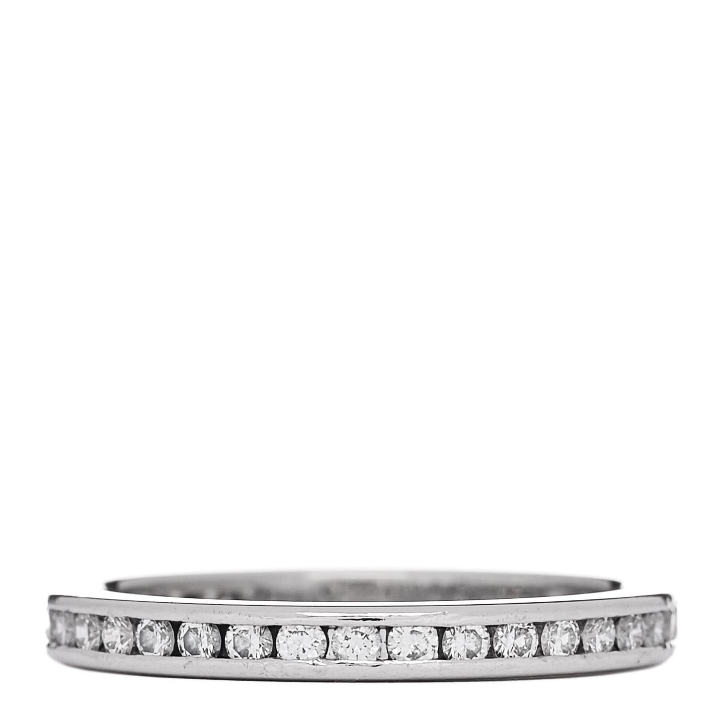 Platinum Diamond .50ctw 2mm Eternity Band Ring 53/6.5