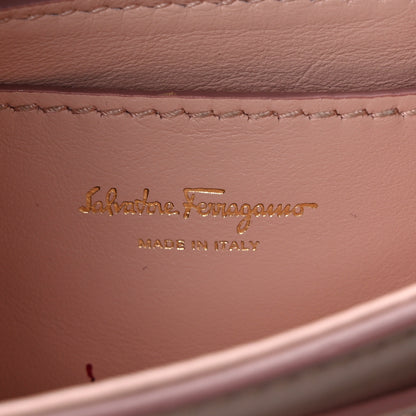 Salvatore Ferragamo Calfskin Vela Crossbody Flap Bag Antique Rose 6 of 9