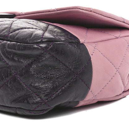 Chanel Lambskin Quilted Bi-Color Medium Single Flap Light Purple 10 of 10