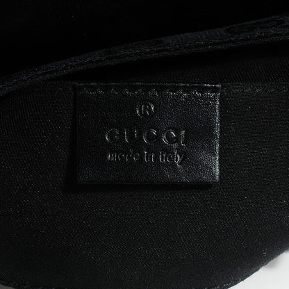 Gucci Monogram Horsebit Web Flap Bag Black Pink 6 of 7