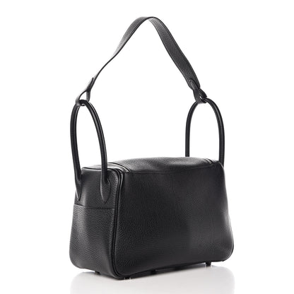 Hermes Taurillon Clemence Lindy 26 Black 3 of 12