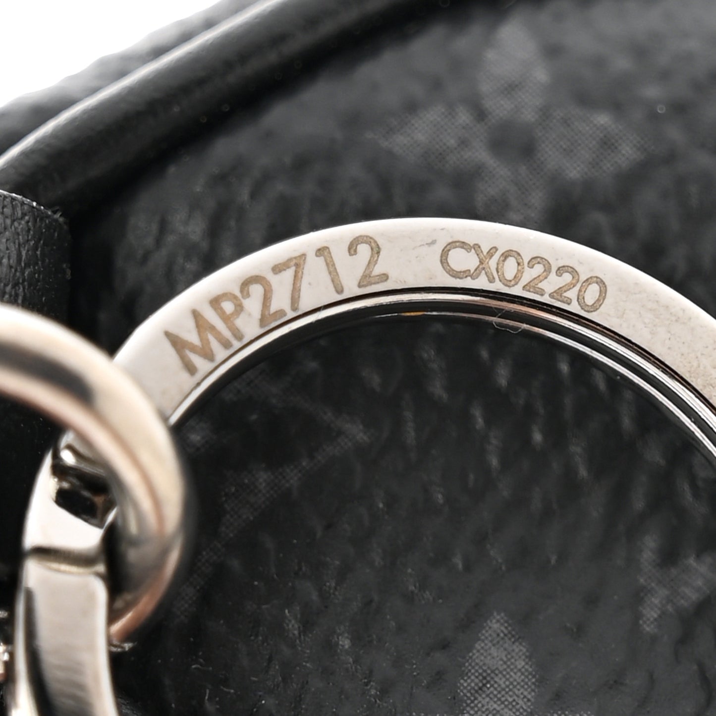 Monogram Eclipse Mini Keepall Bag Charm Key Holder Black