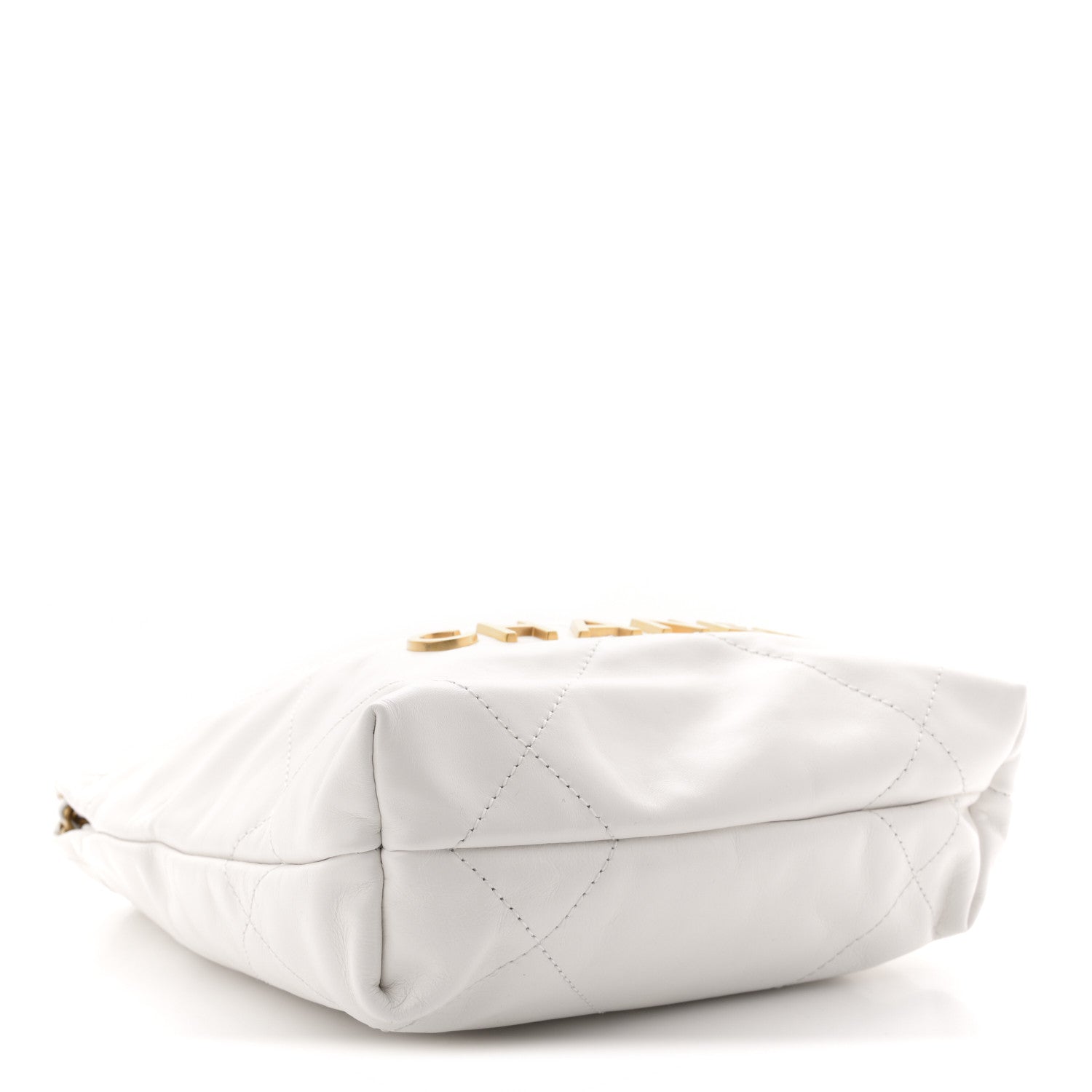 Chanel Shiny Calfskin Quilted Mini Chanel 22 White 1858226