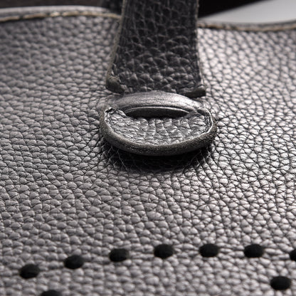 Hermes Taurillon Clemence Evelyne II GM Black 10 of 16