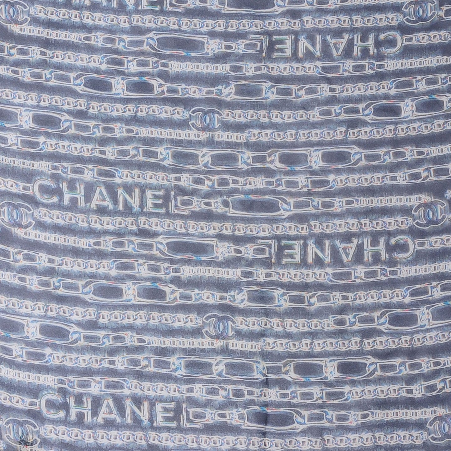 Silk CC Chain Square Scarf