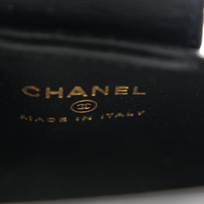 Chanel Shiny Lambskin Quilted Mini Kelly Bag Charm Black 6 of 10