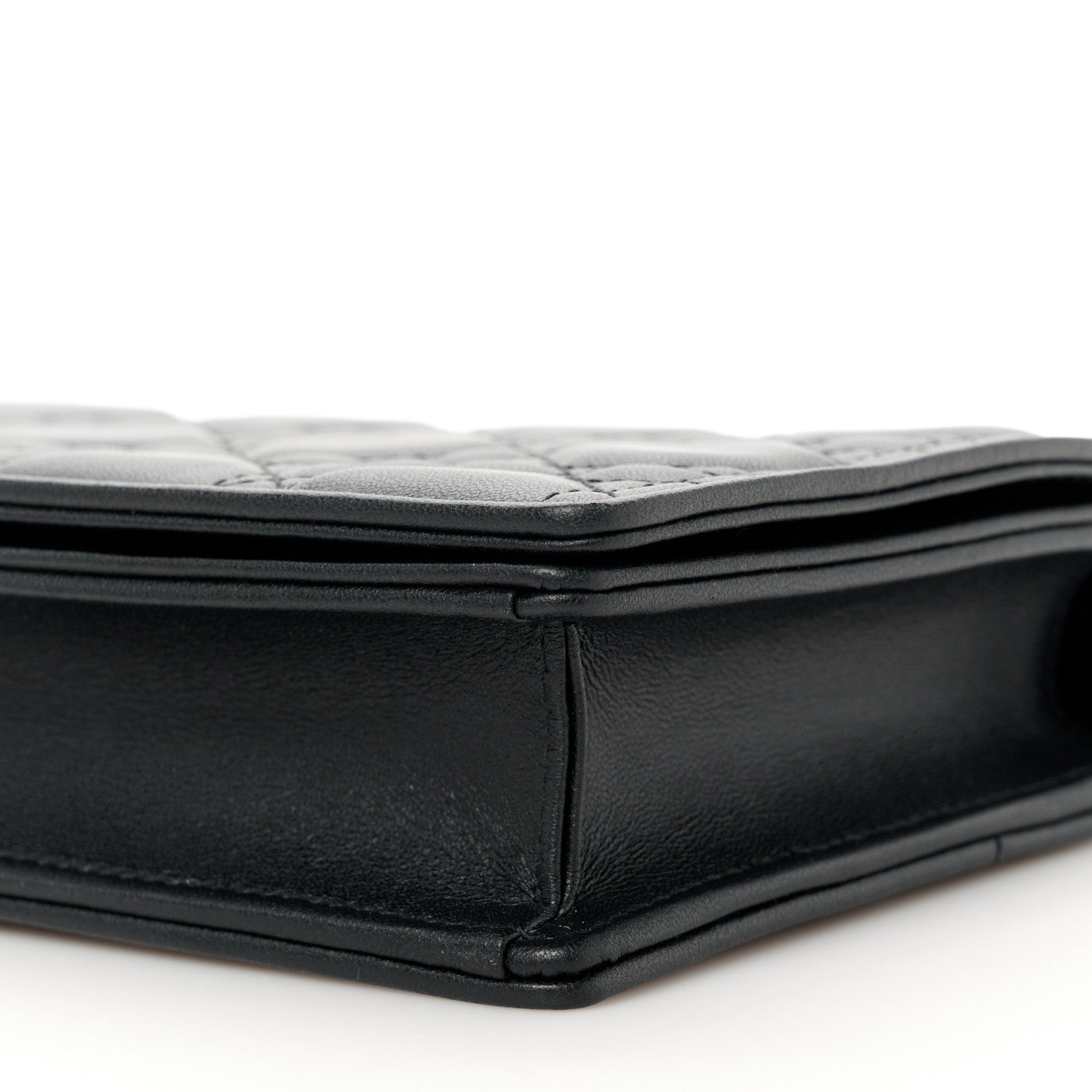 Christian Dior Lambskin Cannage Lady Dior Pouch Black 16 of 16